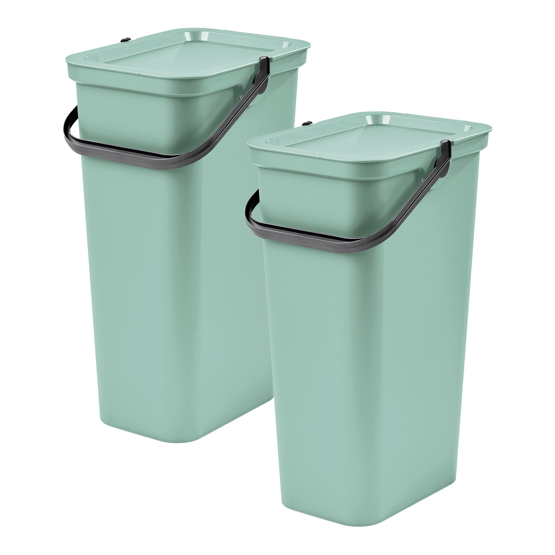Set De 2 Papeleras moda 25l Salvia Con Asa_0