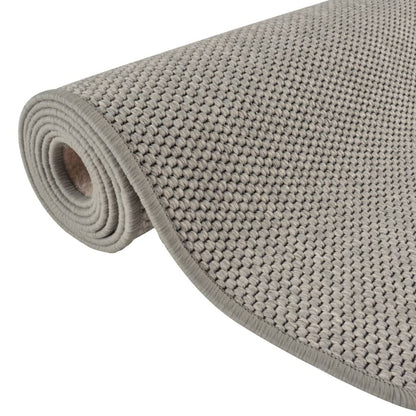 Vidaxl Alfombra De Pasillo Con Aspecto De Sisal Plateada 80x200 Cm_4