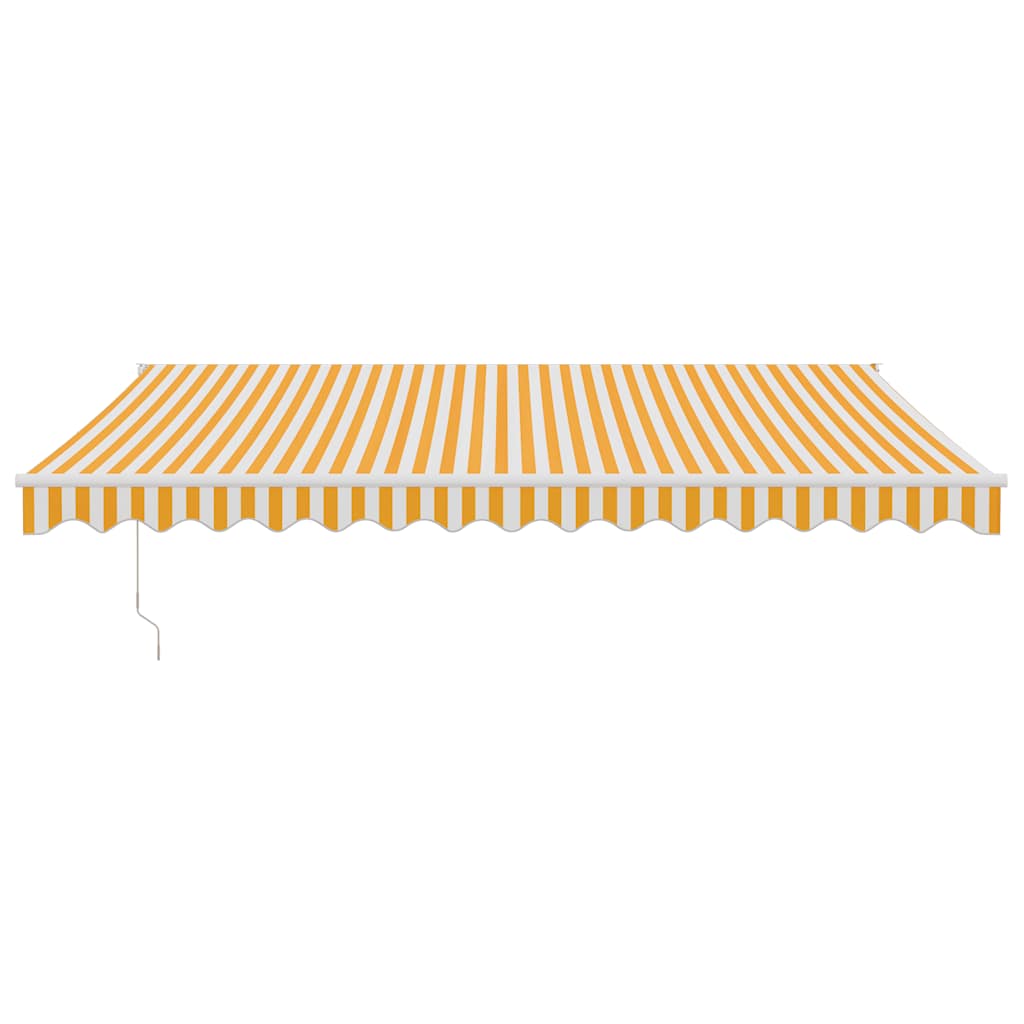 Toldo Retráctil Automático Amarillo Y Blanco 4x3 M_2