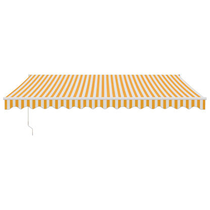 Toldo Retráctil Automático Amarillo Y Blanco 4x3 M_2