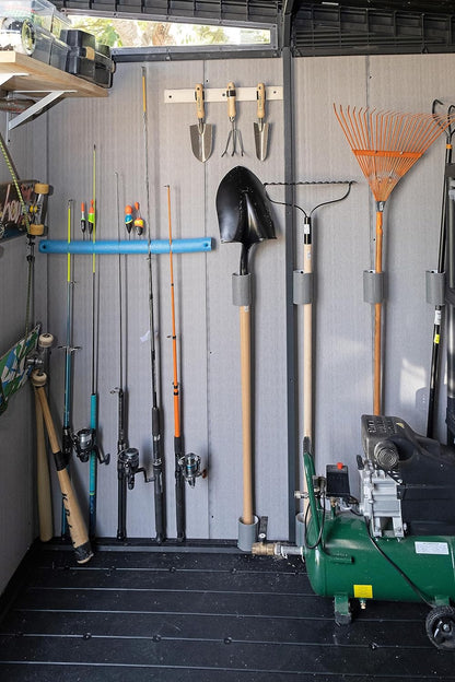 Keter Caseta Artisan 9x7: Almacenamiento Exterior, Resina, Efecto Madera.