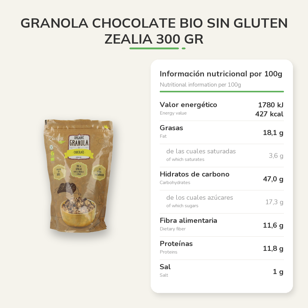 Información nutricional