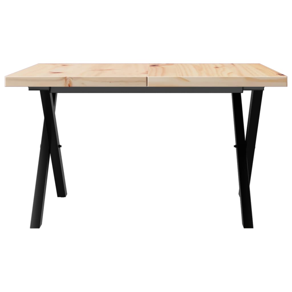 Mesa De Centro Marco X Madera Maciza Pino Y Acero 70x70x40,5 Cm_2