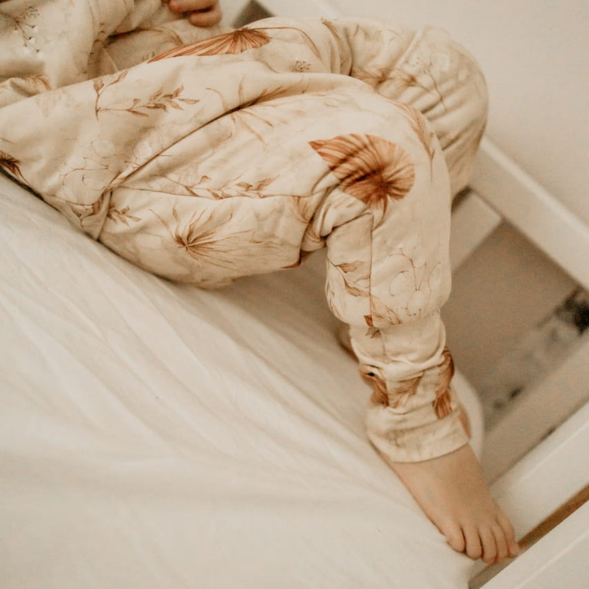 Saco De Dormir Con Pies Reversible T-s Jersey Algodón Bohemian Sand-bohemian Botanic_4