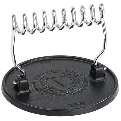 Victoria Prensa Hamburguesas Smash Burger Hierro Fundido Esmaltado 16,5cm Aplastador Carne Para Barbacoa, 36843, Negro_0