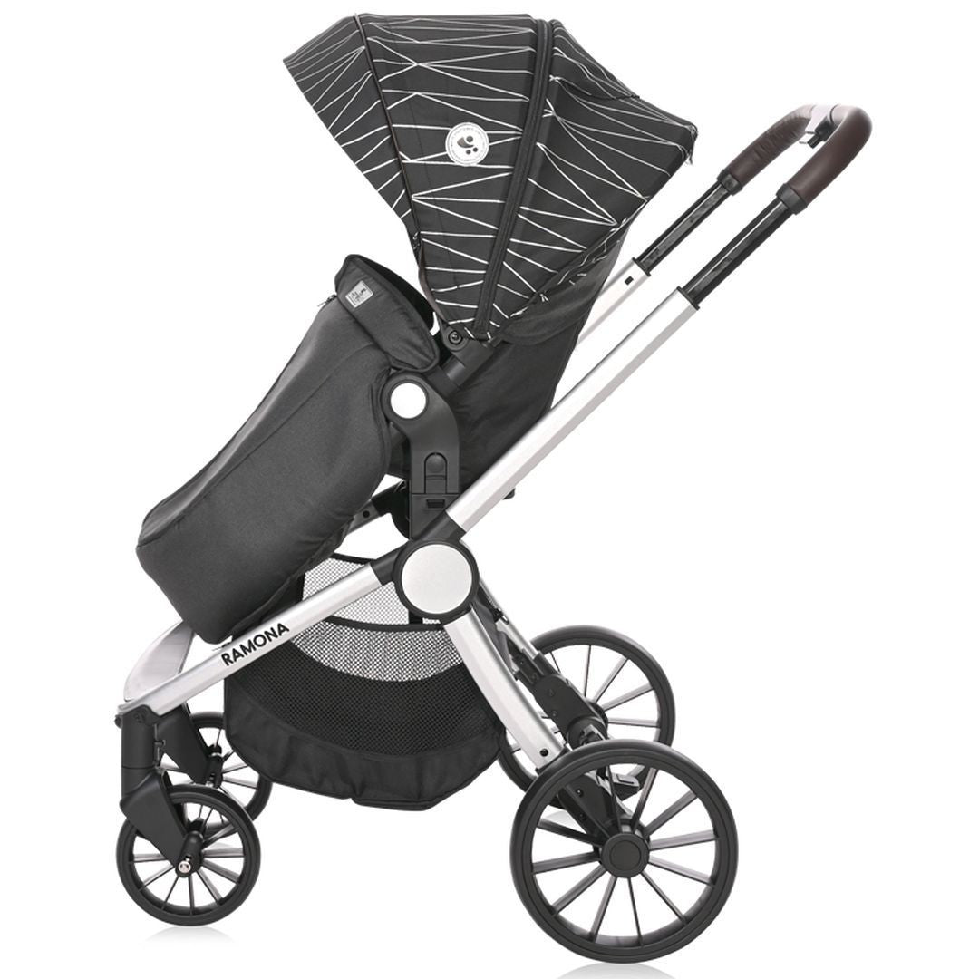 Carrito De Bebé Ramona Trío Capazo Duro Silver Stripe_2