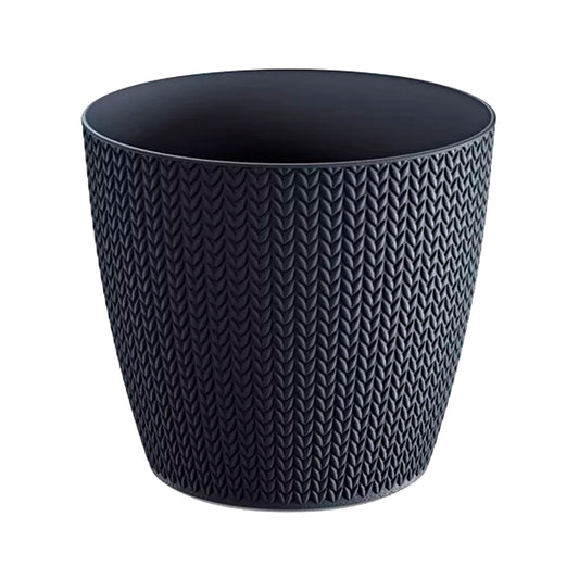 Maceta Wheaty 1l., Dimensiones (mm) 128x128x112, Color Antracita