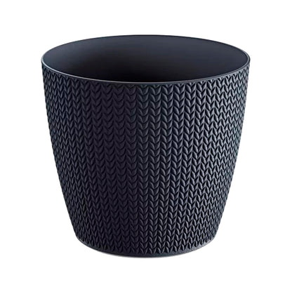 Maceta Wheaty 1l., Dimensiones (mm) 128x128x112, Color Antracita_0