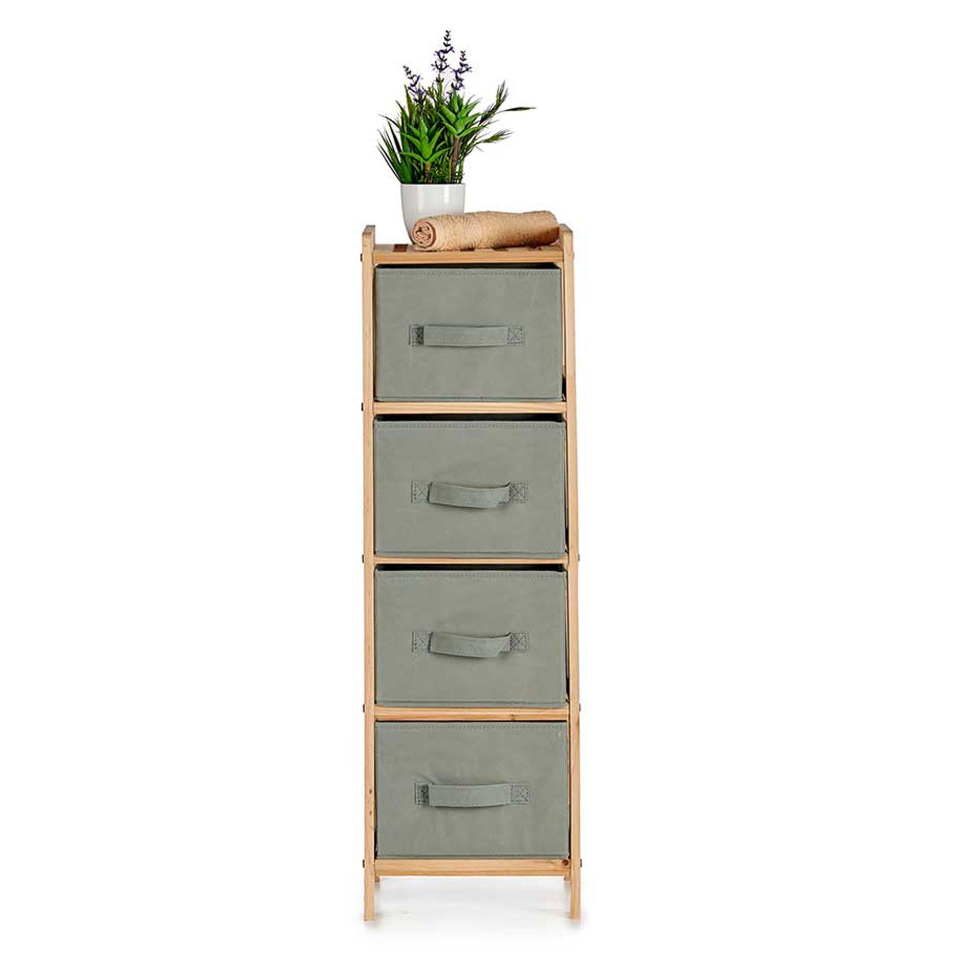 Mueble 4 Cajones Gris Oscuro - Colección Kipit_2
