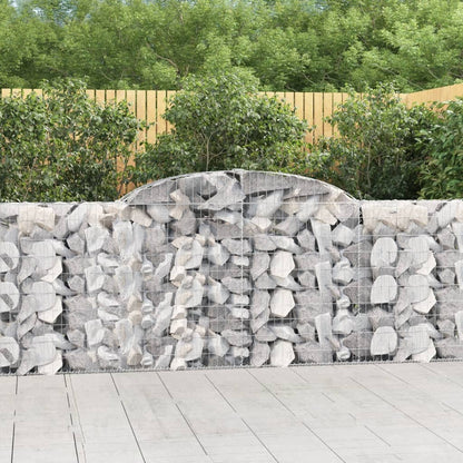 Cestas De Gaviones 12 Uds Forma Arco Hierro 300x30x100/120 Cm_1