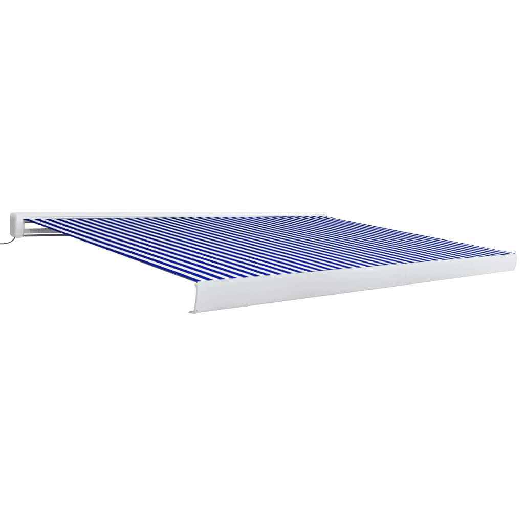 Toldo De Carrete Motorizado Azul Y Blanco 400x300 Cm_0