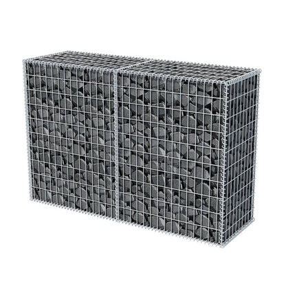 Cesta De Muro De Gaviones Acero Galvanizado 150x50x100 Cm / Vetonek_4