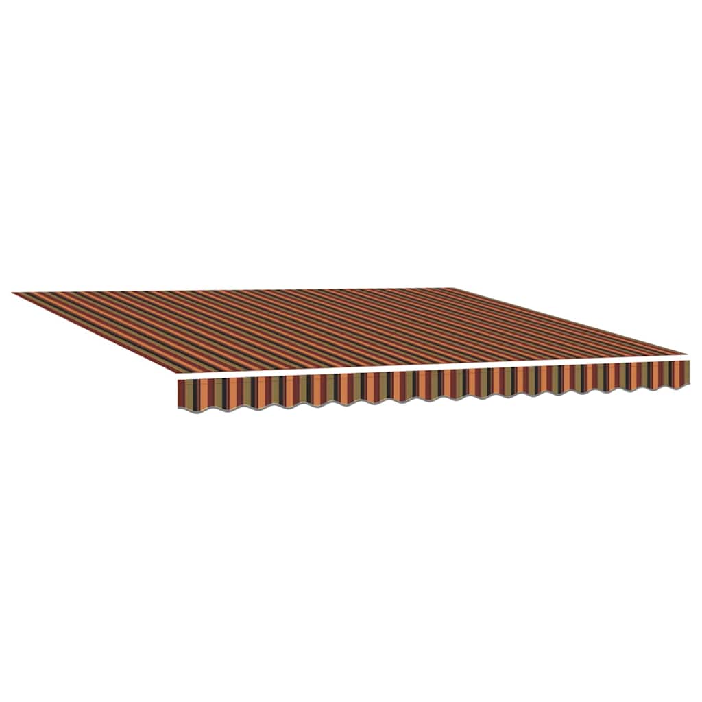Toldo Retráctil Amarillo Y Naranja 400 X 350 Cm Poliéster_3