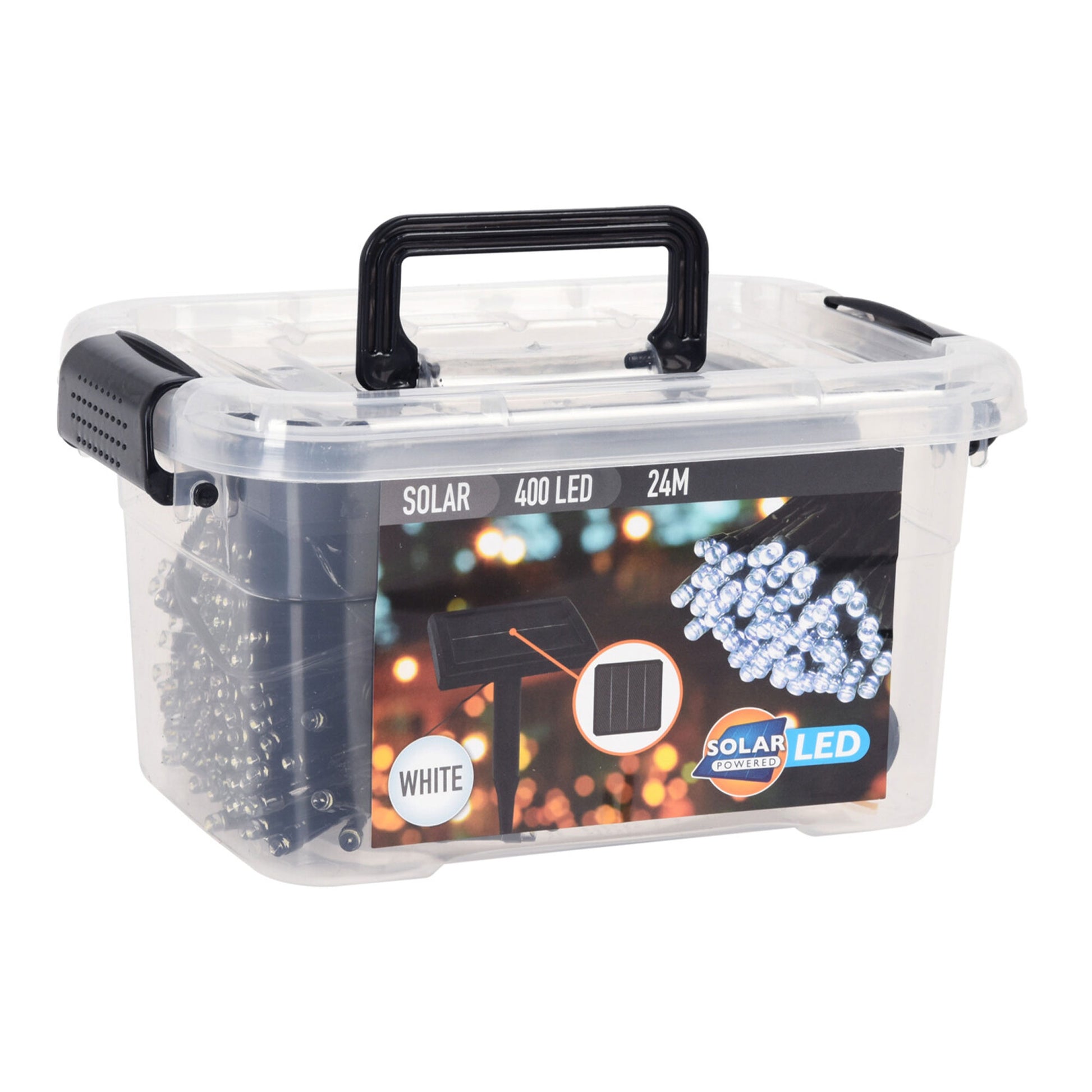 Well Home Cadena De Luz Led Solar Con 400 Bombillas - Cable De 4 Metros_0