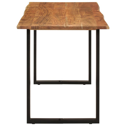 Mesa De Comedor De Madera Maciza De Acacia 140x70x76 Cm_1