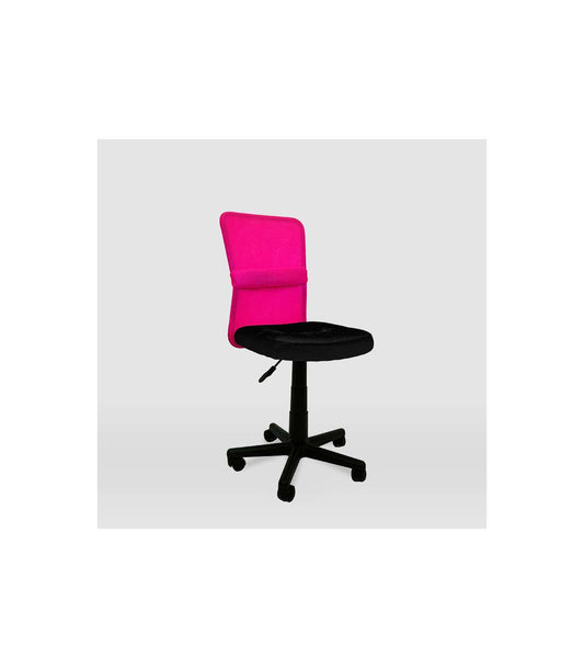 Silla De Oficina Alba Acabado Negro/rosa. Alto: 83.5-95.5cm Ancho: 55cm Fondo: 55cm._0