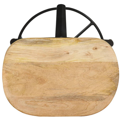 Taburetes De Cocina 2 Unidades Madera Maciza De Mango 52 Cm_2
