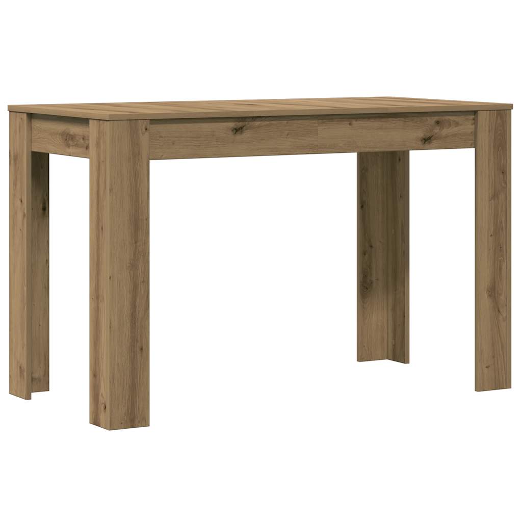 Mesa De Comedor Roble Artesano 120x60x76cm Madera Reconstituida_0