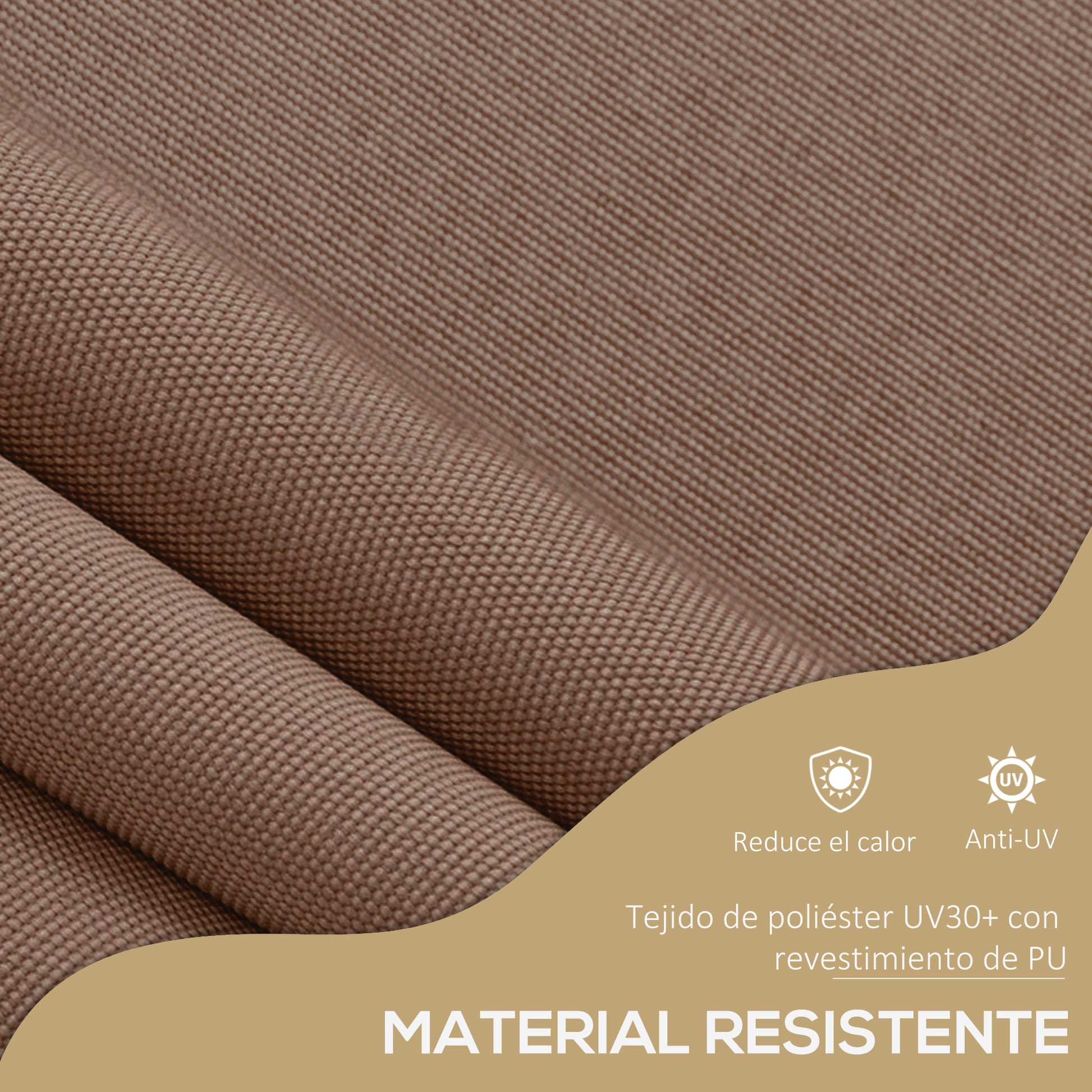Outsunny Toldo Manual Retráctil 3x1,2 M Altura Ajustable Con Manivela 210-300 Cm_5