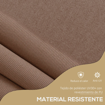 Outsunny Toldo Manual Retráctil 3x1,2 M Altura Ajustable Con Manivela 210-300 Cm_5