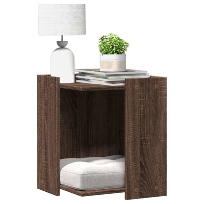Vidaxl Mueble Arenero Para Gatos Madera Marrón Roble 42x42x51 Cm_1