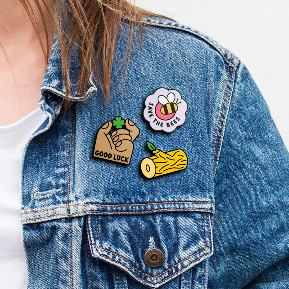 Wood Pin | Accesorio Moderno Y Original Para Chaquetas, Mochilas Y Bolsos_2