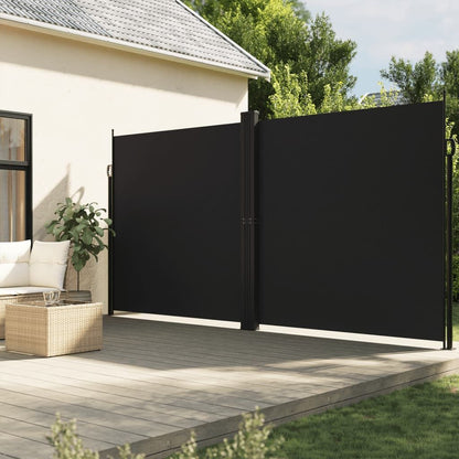 Vidaxl Toldo Lateral Retráctil Negro 200x600 Cm_1