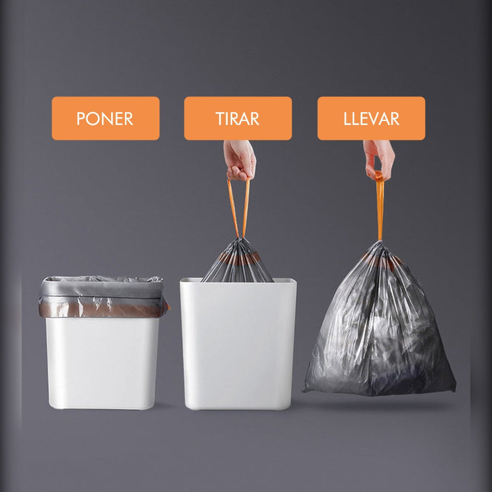 5 Rollos (75 Bolsas) De Bolsas De Basura Fuertes (14l ~ 15l)_3