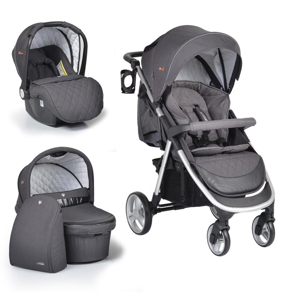 Carro Trío Capazo Duro Noble Hasta 22 Kg Dark Grey_0