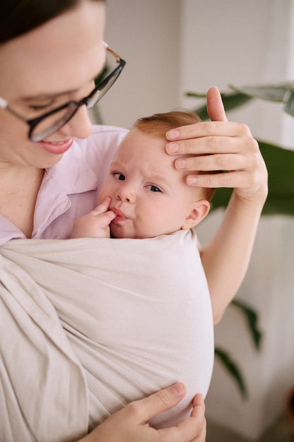 Bandolera Portabebé Momawo Fresh Sand Bambú