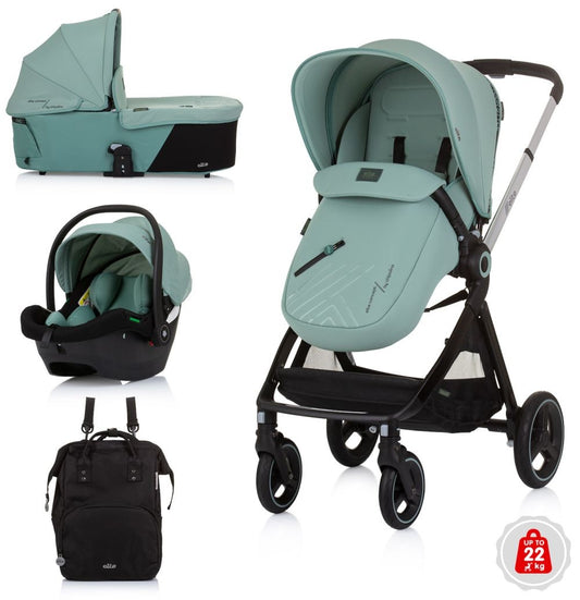 Carrito De Bebé Trío Elite Hasta 22 Kg Pastel Green_0