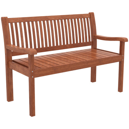 Outsunny Banco De Jardín De Madera Con Funda Impermeable Marrón Claro_3