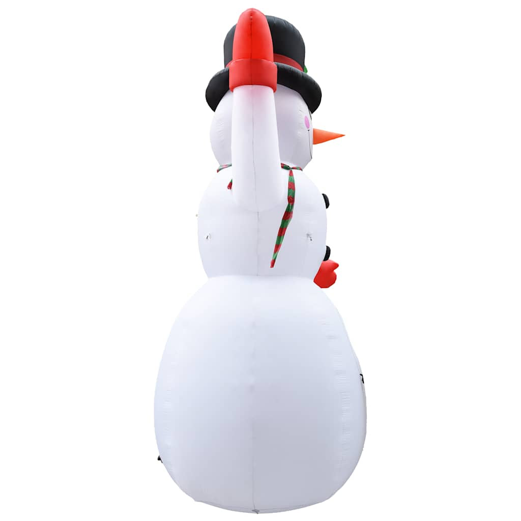 Vidaxl Muñeco De Nieve Inflable De Navidad Con Led Ip44 600 Cm Xxl_4