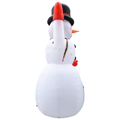 Vidaxl Muñeco De Nieve Inflable De Navidad Con Led Ip44 600 Cm Xxl_4