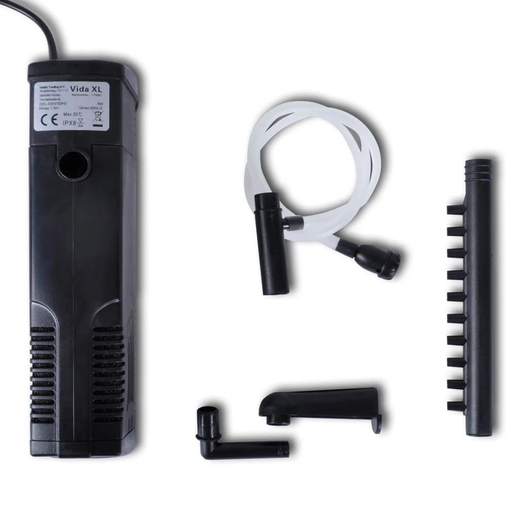 Vidaxl Bomba De Filtro De Acuario Con Carbón Activo 600l / H_3