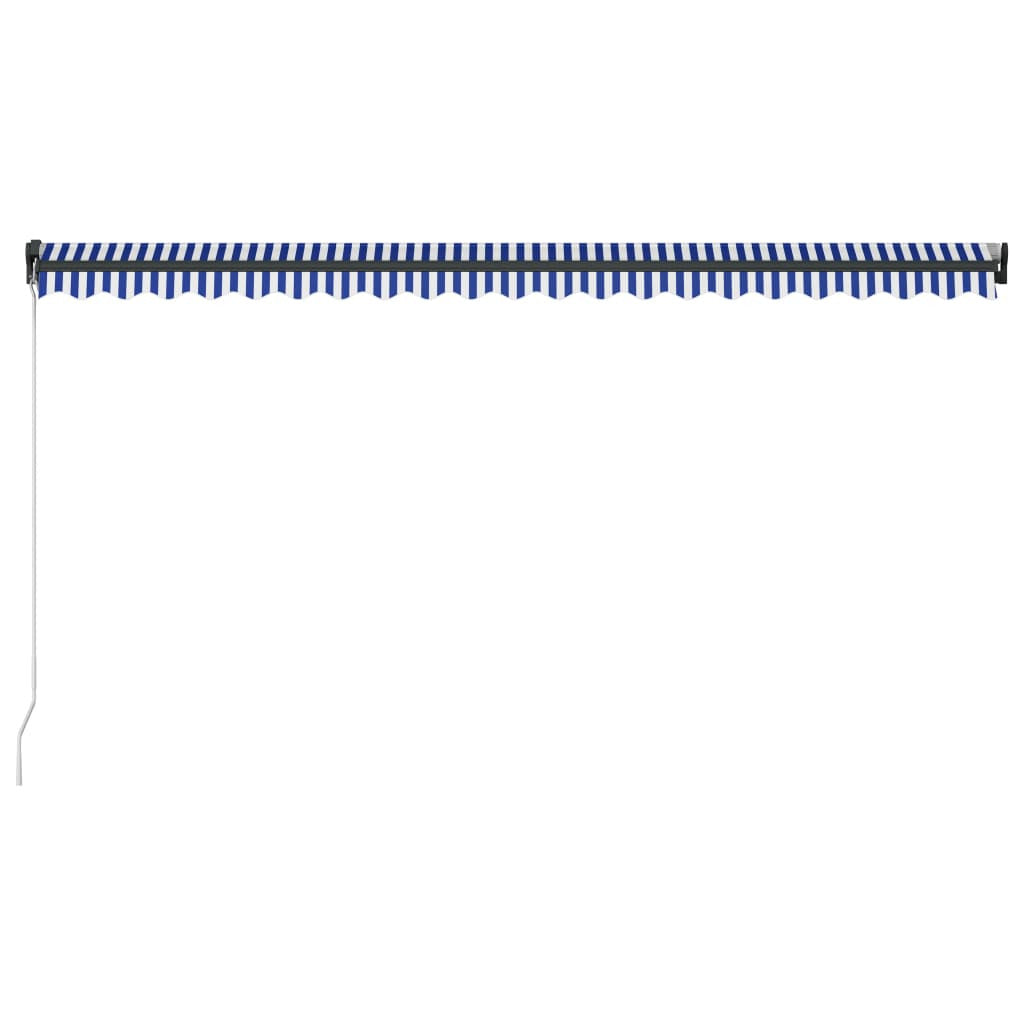 Vidaxl Toldo Retráctil Manual Con Luz Led Azul Y Blanco 500x300 Cm_3