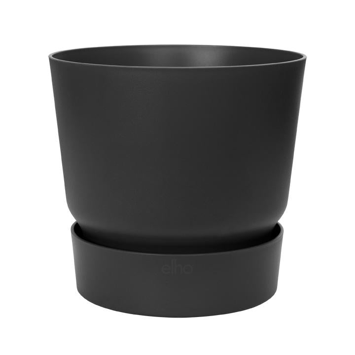 Macetero con plato integrado Greenville Elho Antracita 25 cm