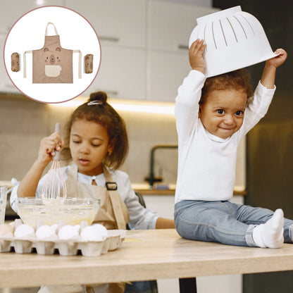 Delantal Impermeable Infantil Con Mangas 60x50 Cm Teddy Bear