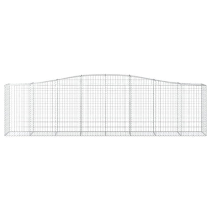 Cestas De Gaviones 8 Uds Forma De Arco Hierro 400x50x100/120 Cm_3