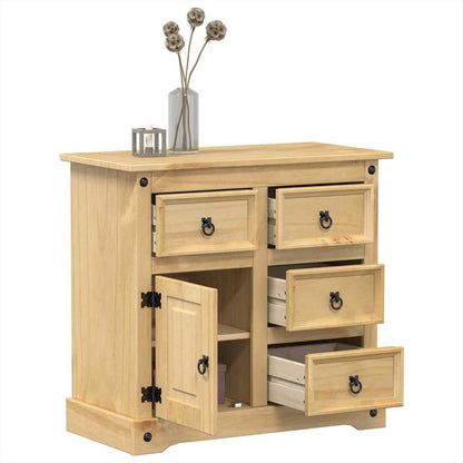 Aparador Corona Madera Maciza De Pino 87x40x76 Cm / Vetonek_0