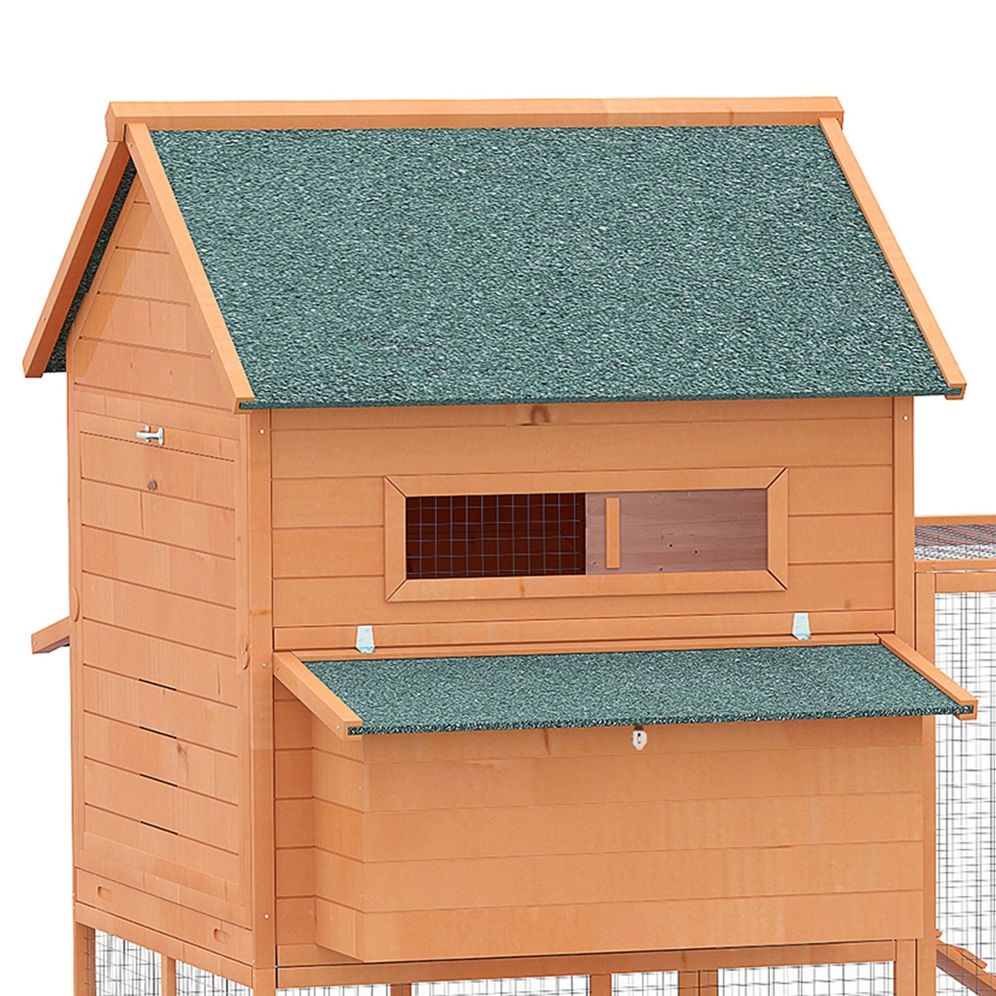 Pawhut Gallinero De Madera Grande Exterior_3
