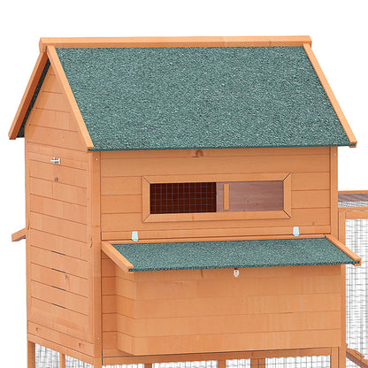 Pawhut Gallinero De Madera Grande Exterior_3