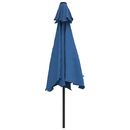Vidaxl Sombrilla De Jardín Con Palo De Metal Azul Celeste 300 Cm_3