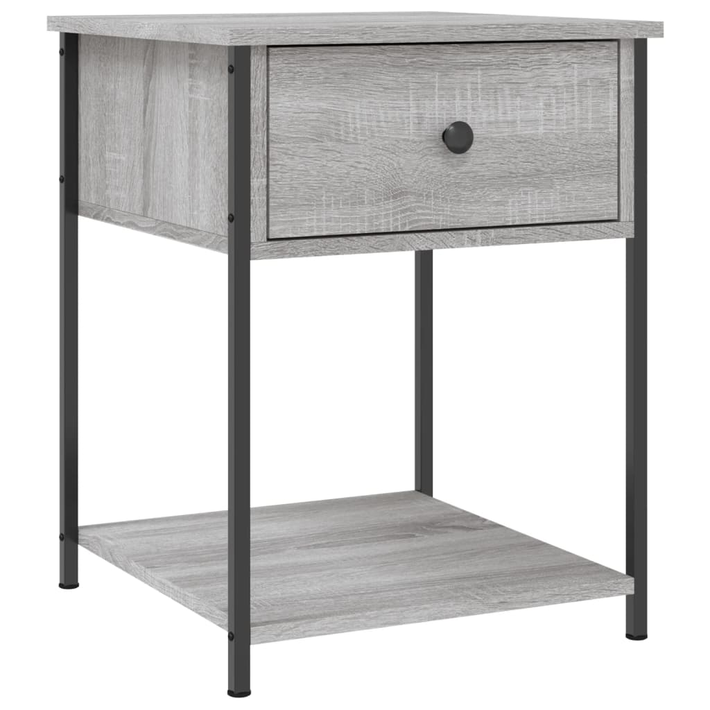 Mesita De Noche 2 Uds Madera Ingeniería Gris Sonoma 44x45x58 Cm_1