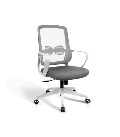 Silla Despacho Giratoria Elevable Acabado Gris/blanco, 66m(ancho) 97/105cm(altura) 61cm(fo_0