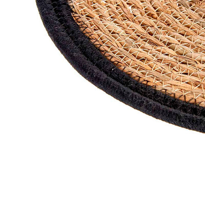 Tapete Natural Borde Negro 30cm Colección Kinvara