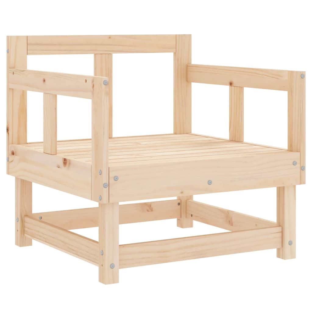 Vidaxl Juego De Muebles De Jardín 7 Piezas Madera Maciza De Pino_4