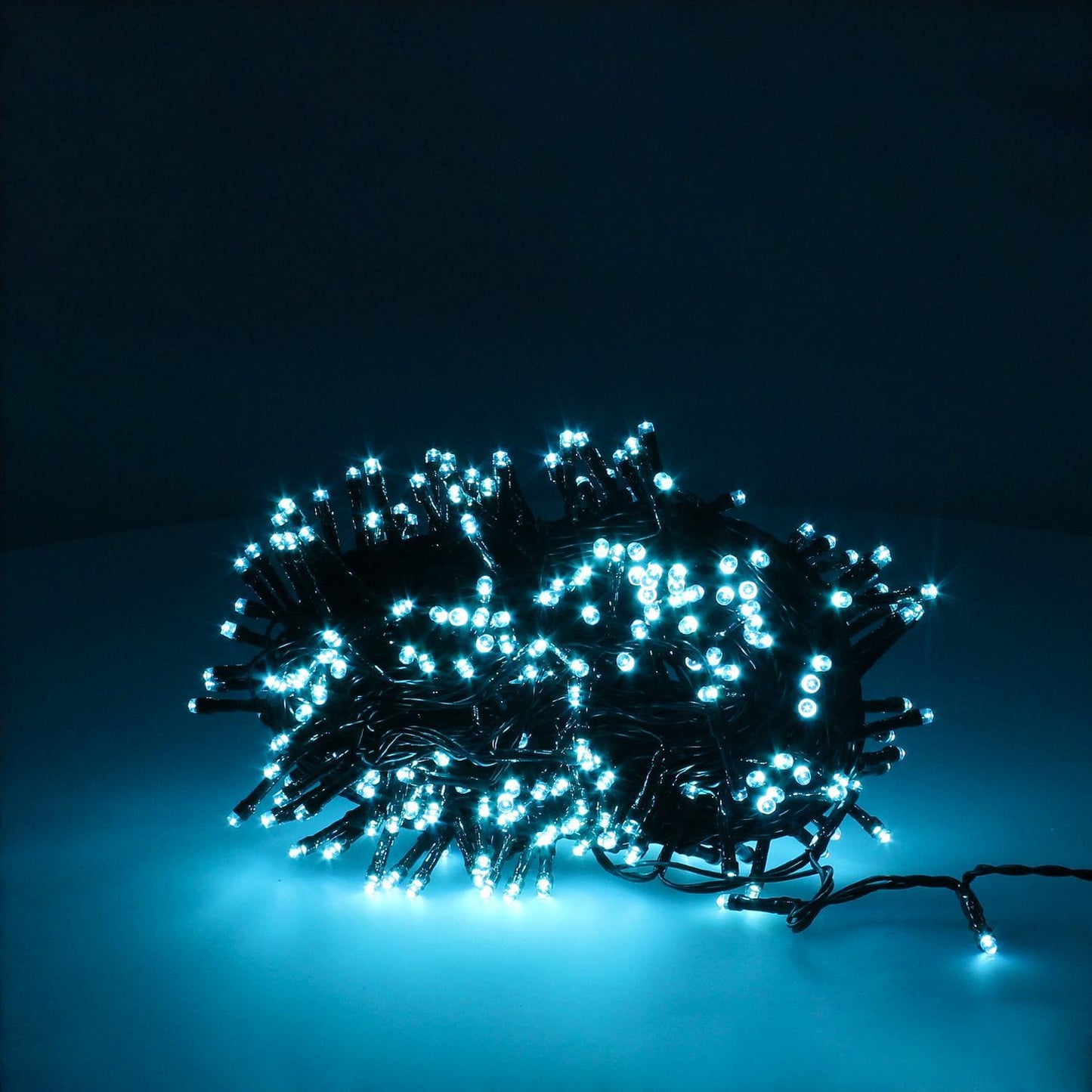 Guirnalda Luces Navidad 300 Leds Color Azul Hielo. Luz Navidad Interiores Y Exteriores Ip44