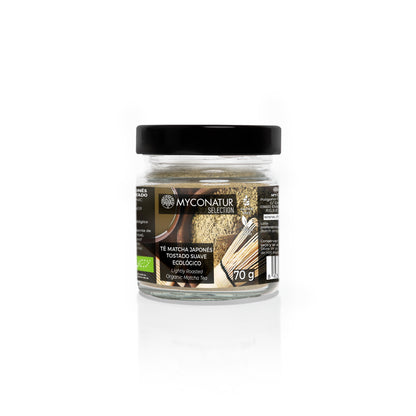 Té Matcha Ecológico Japonés Tostado Suave Estilo Hojicha Myconatur 70g_0