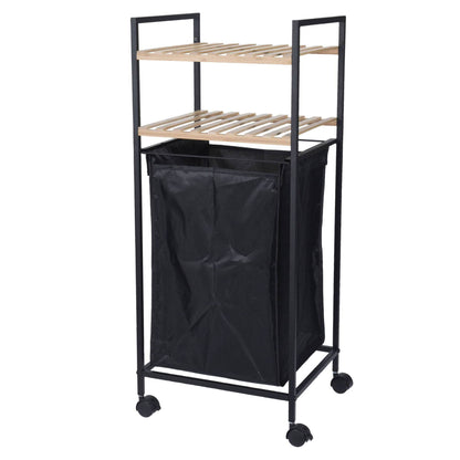 Well Home Estantería De Baño 2 Estantes Y Bolsa De Lavandería H.89,5cm